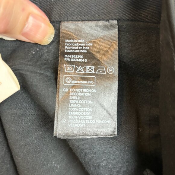 H&M Southwestern print mini skirt, size 14, fringe, sequins/beads - Picture 9 of 16